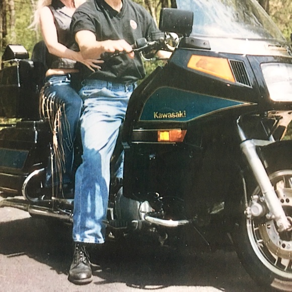 Retro UNIQUE jeans w fringe trim- 3 - Picture 2 of 11